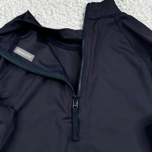 Garnet Hill Signature Rashguard. Mock Neck, Swim Surfing Beach Vacation Medium - Picture 8 of 9